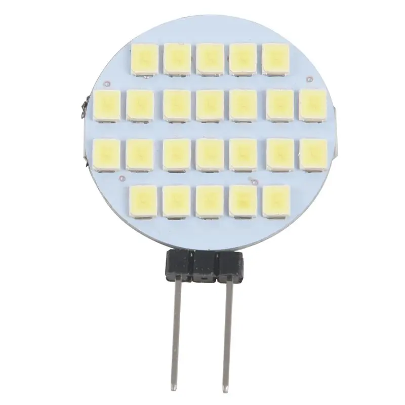 

12V 24 SMD LED G4 Base White Camper Marine Light Bulb