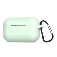 for apple 3rd generation tpu soft silicone case shockproof holder for airpods pro solid color bluetooth headset cover