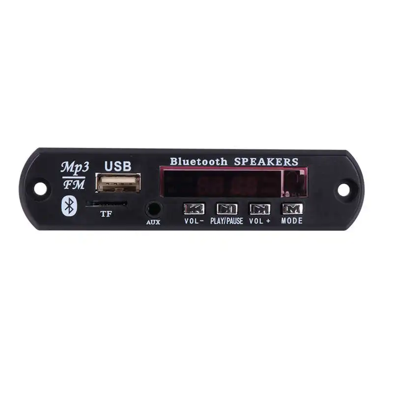 Беспроводной Bluetooth 12 в Mp3 Wma декодер доска аудио модуль Usb Tf радио Fm Aux для