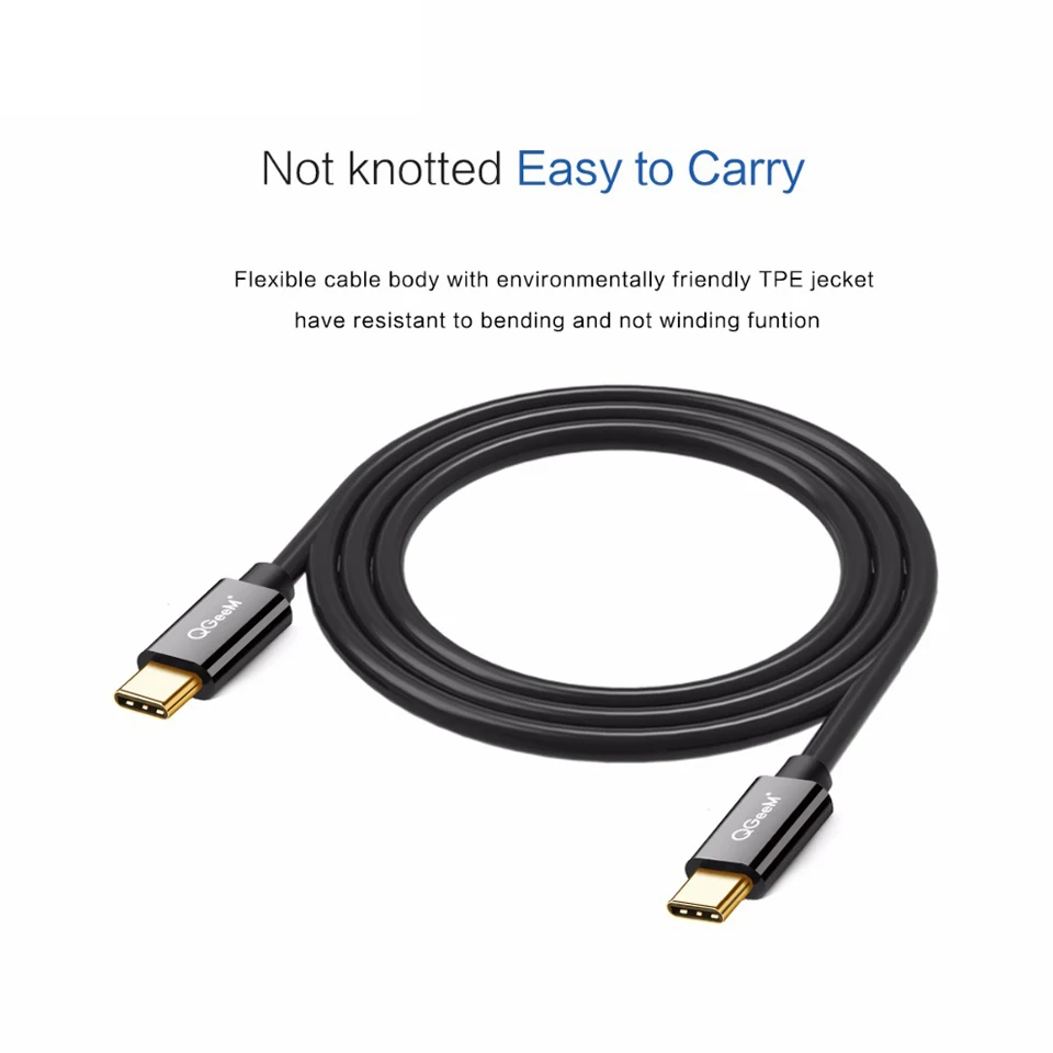 QGeeM USB C кабель usb type Кабель зарядного устройства для MacBook ChromeBook Pixel Nexus 5X/6P Lumia
