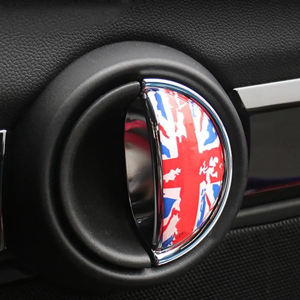 2 шт 3D кристальная эпоксидная наклейка для салона автомобиля BMW MINI COOPER R56 R55 R60 R61