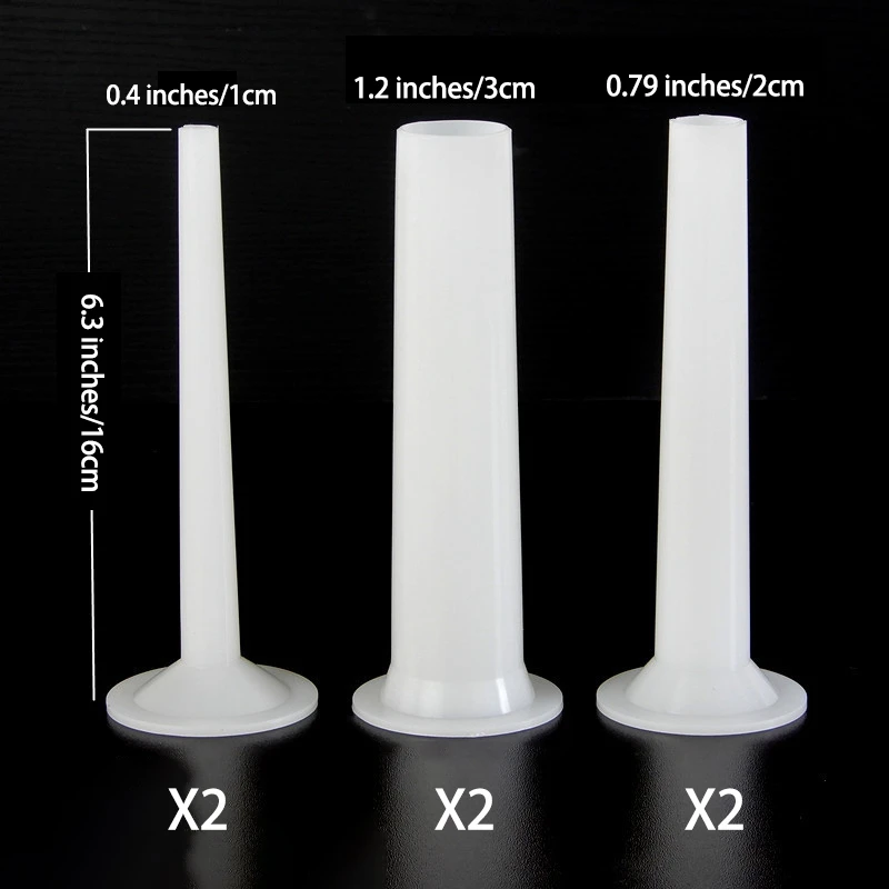 9 шт Пластиковые колбасные трубки воронки для наполнения сосисок инструмент