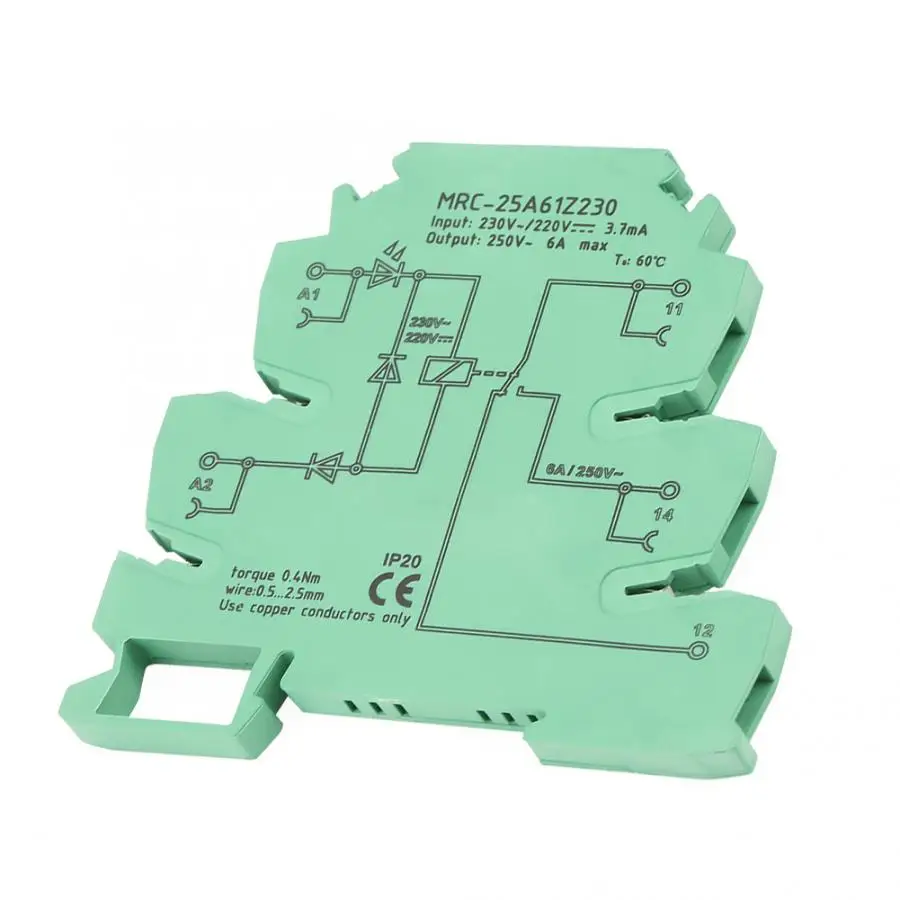 MRC 25A61Z230 PLC электромагнитный свяжитесь Интерфейс триггерный релейный модуль Вход