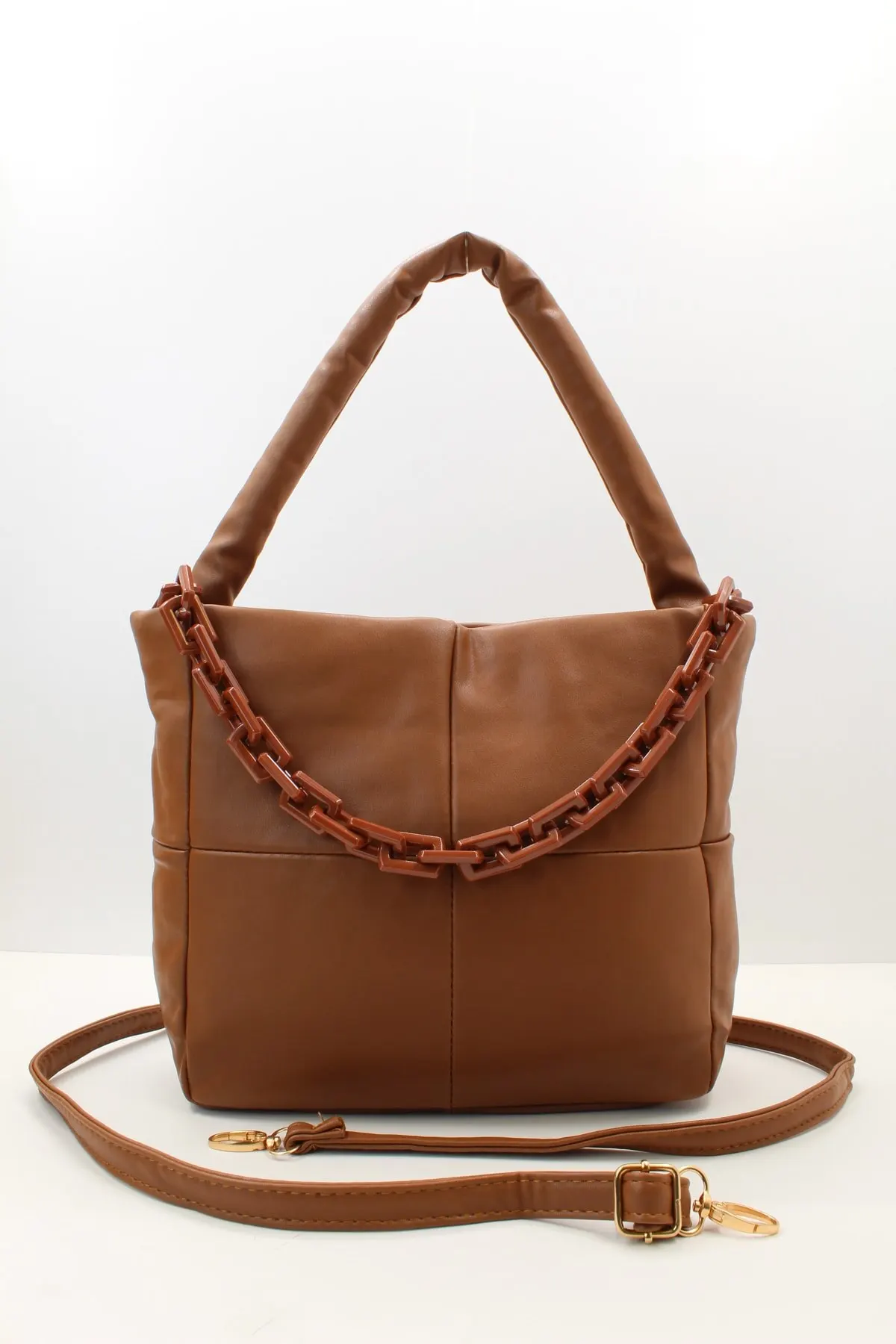 

Женская кожаная сумка на плечо с цепочкой, Элегантная стильная повседневная качественная сумка на плечо для девушек и женщин