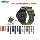 Ремешок нейлоновый для наручных часов Garmin Fenix 5 Band 20 мм 22 мм, быстросъемный браслет для Garmin Fenix 5 5X 3 3HR D2 S60 GPS Band 26 мм