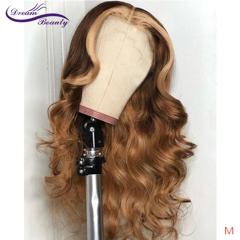 Dream beauty 13*6 парики из натуральных волос на кружеве с детскими волосами предварительно сорванные волосы remy волосы бразильские кудрявые бесклеевые парики