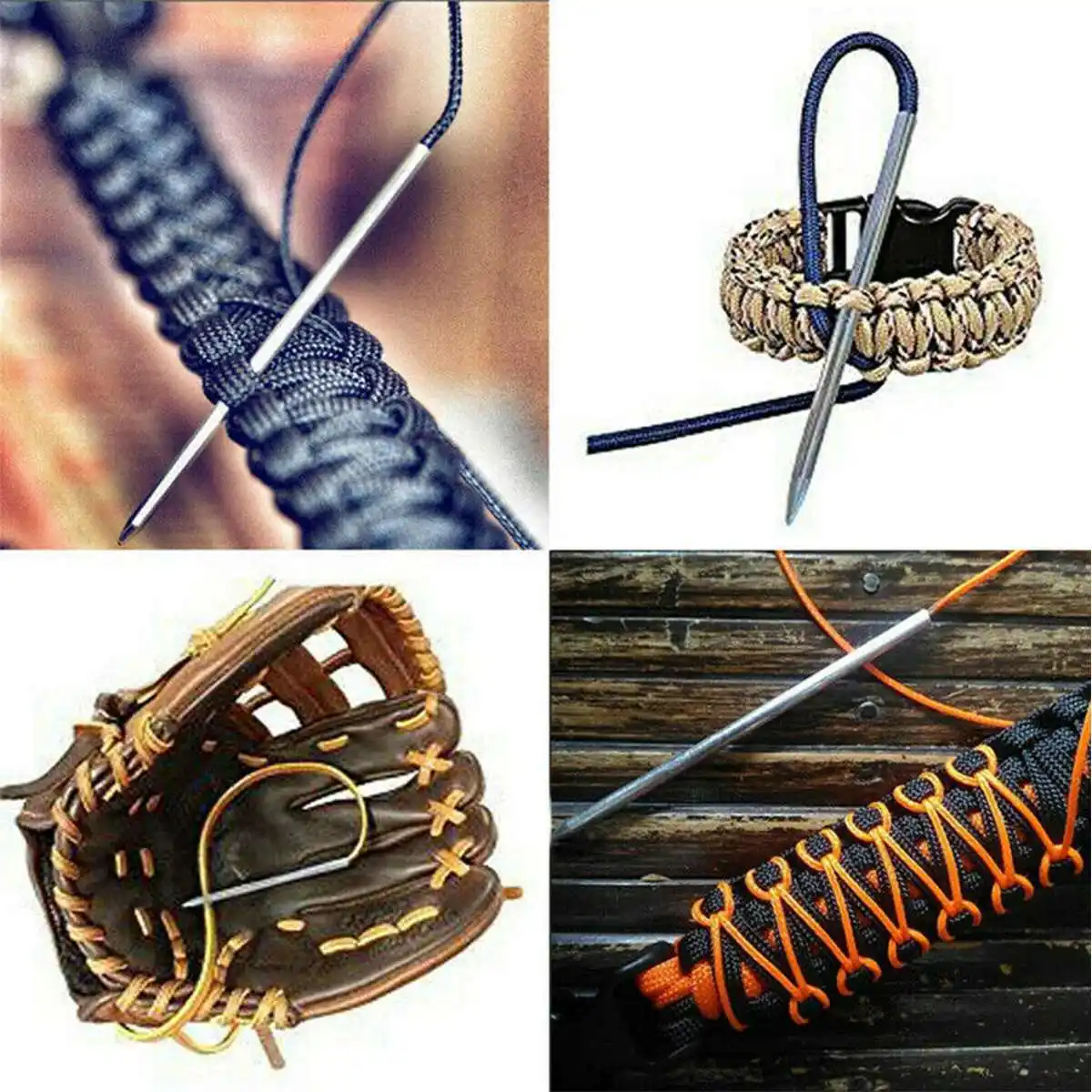 Швейные иглы Paracord из нержавеющей стали портативный инструмент для сглаживания