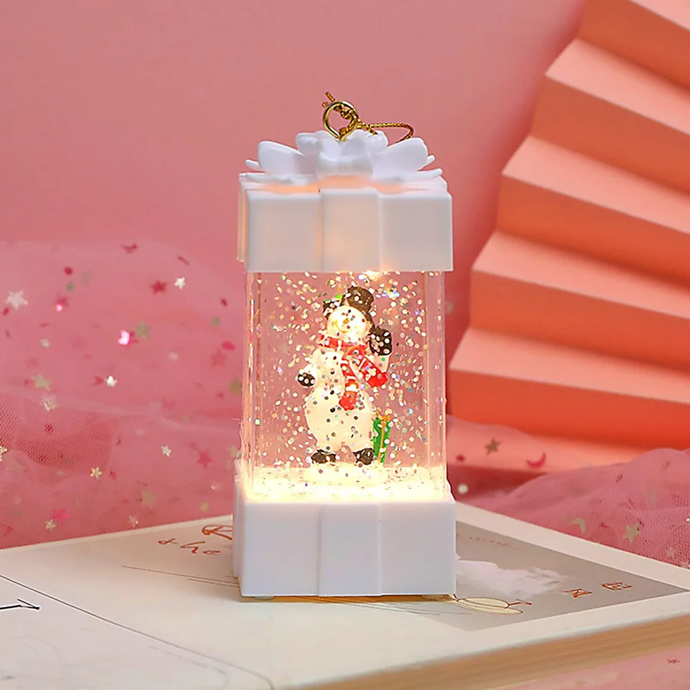 

Ornaments Lanterns Luminous Gifts Santa Claus1PC LED Christmas Decorations Crystal Ball Small Oil Lamp Gift Box 6*6*12.5 cm