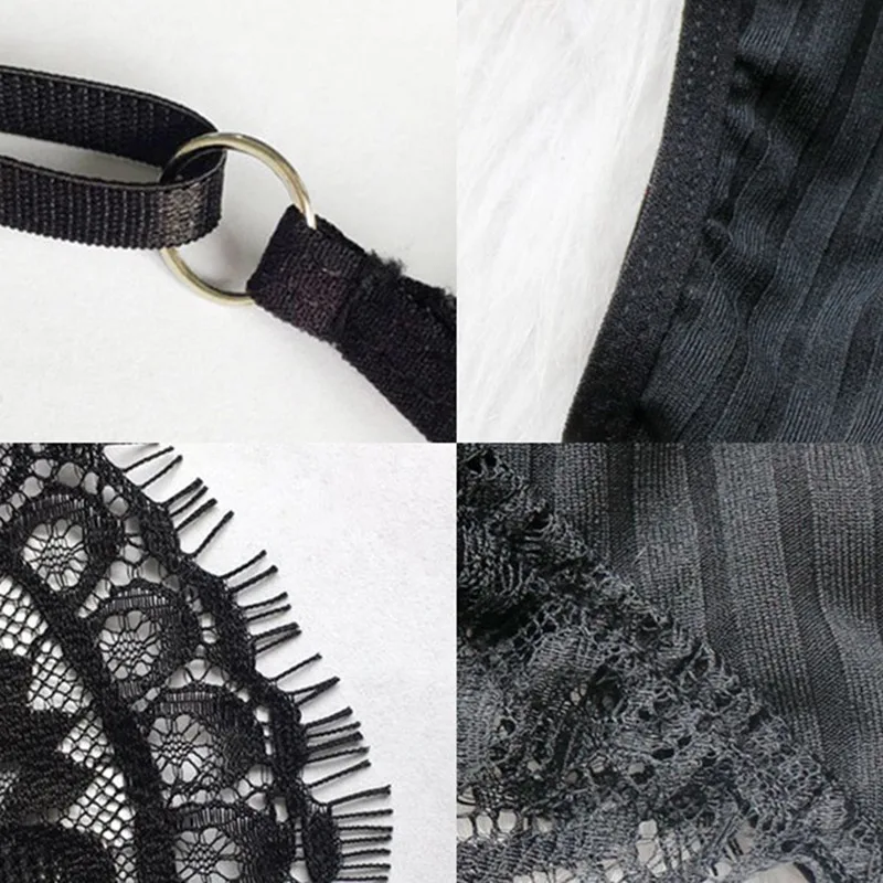 Для женщин сексуальный кружевной бюстгальтер чашечки расположены рядом + нижнее