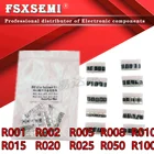 10 значений X5pcs = 50 шт. 2512 2 Вт 1% Резистор R001 R002 R005 R008 R010 R015 R020 R025 R050 R100 сопротивления сплава металлический сплав комплект