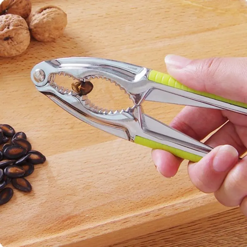 

Portable Nut Cracker Kitchen Gadgets Tool Sheller Walnut Opener Plier Metal Opener Nutcracker Kitchen Accessories