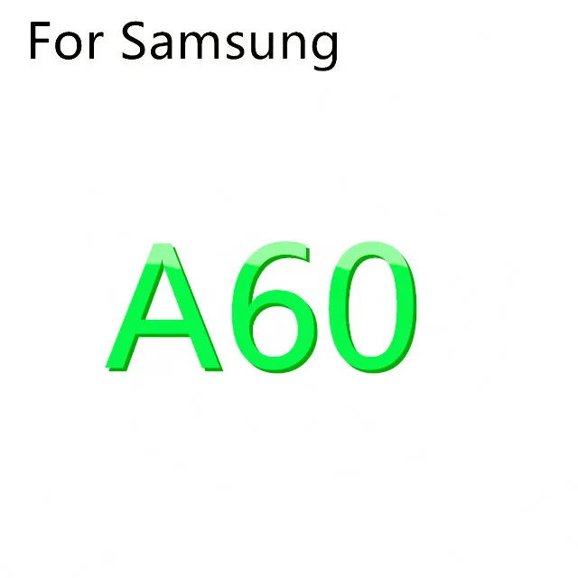 For A60 Жидкостный Мягкий силиконовый чехол для телефона для Samsung Galaxy S8 S9 S10 плюс S7 край J4 J6 J8 A6 A7 A8 A9 J3 J5 J7 A3 A5 A7 - Цвет: For A60