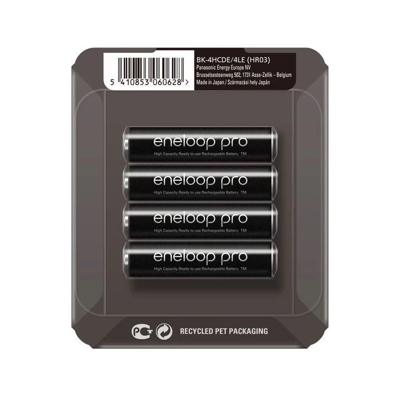 Аккумуляторы Panasonic eneloop pro (AAA) BK 4HCDE/4LE 1299 мАч Ni MH 4 шт|Перезаряжаемые батареи| |