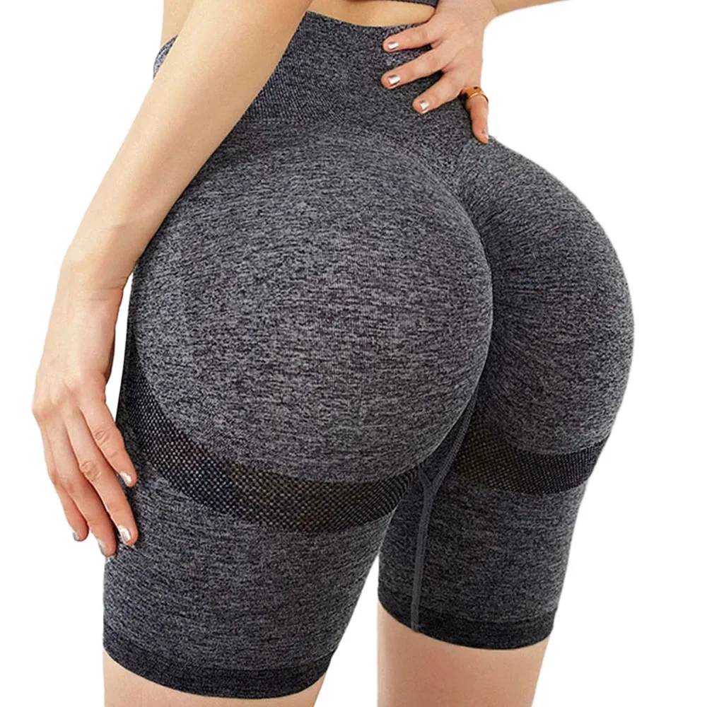 Gym Yoga Shorts Seamless Sports For Women High Waist Hip Push Up Short Leggings Tummy Control Workout Fitness |