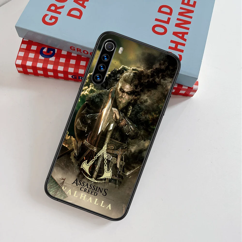 

Assassin Creed Valhallas Phone Case For Xiaomi Redmi Note 7 8 8T 9 9S 4X 7 7A 9A K30 Pro Ultra black Coque Pretty Funda Soft