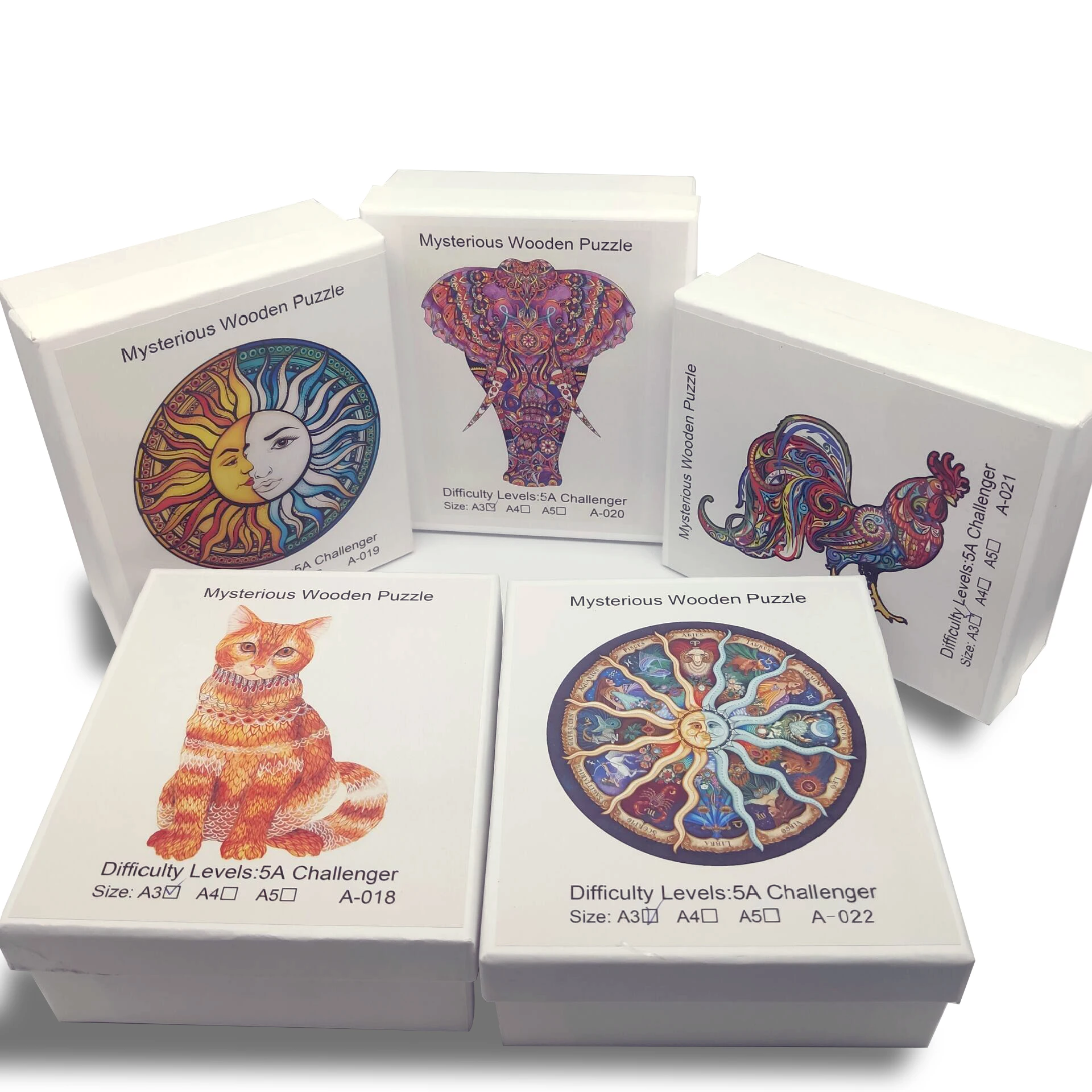 Лиса кот Лев волк головоломка игрушка каждая деталь мультяшное животное