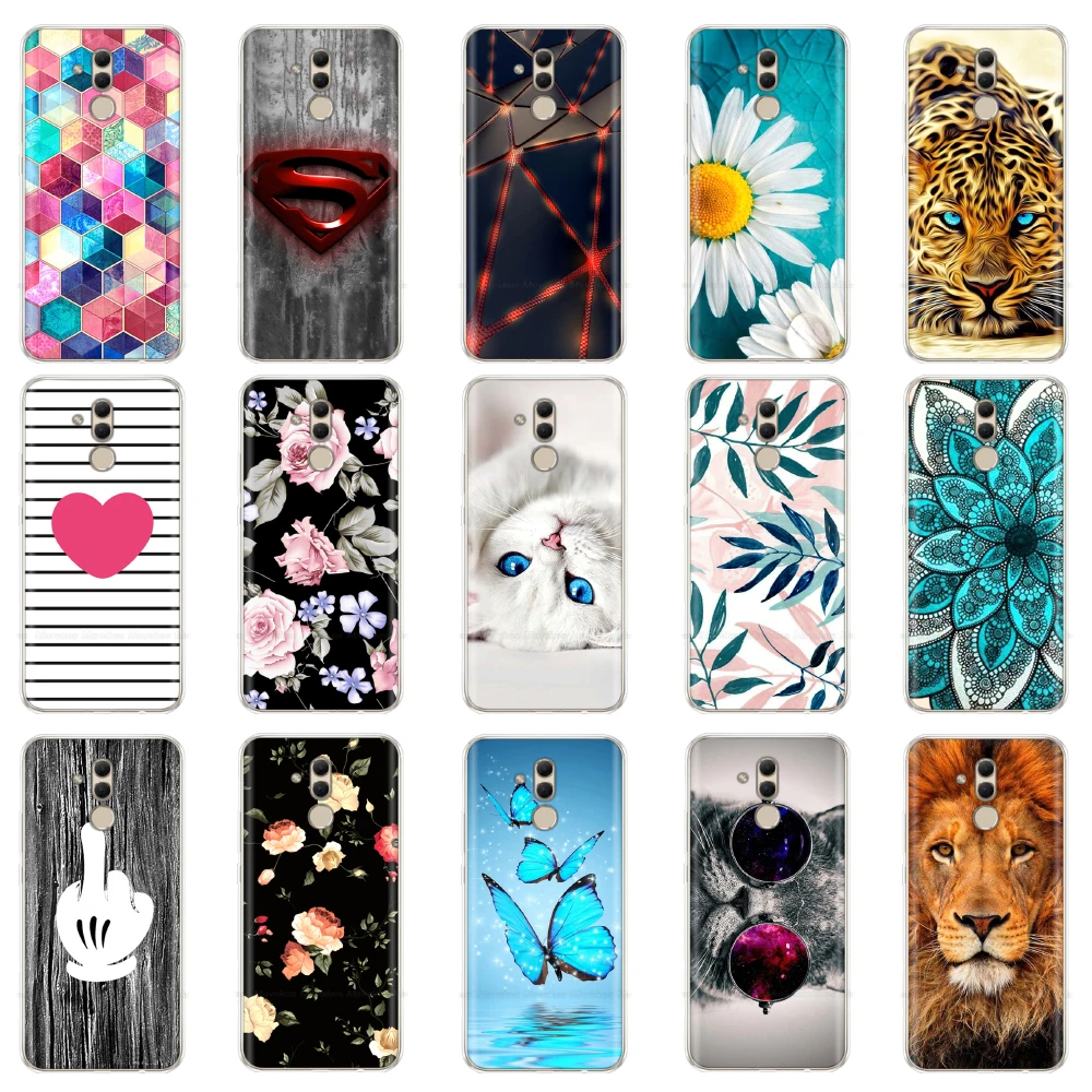 

Case For Huawei Mate 20 Lite Case Fashion Soft Silicone Phone Cases For Huawei Mate20 Lite Cover TPU Printed Protective Cases