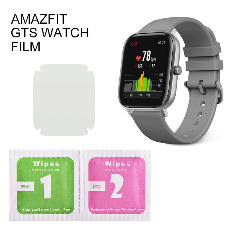 

1/2/5 Pcs Round TPU Soft Clear Film Watch Screen Protector Diameter TPU Film For Xiaomi Amazfit GTS Full HD Smart Movie Watch
