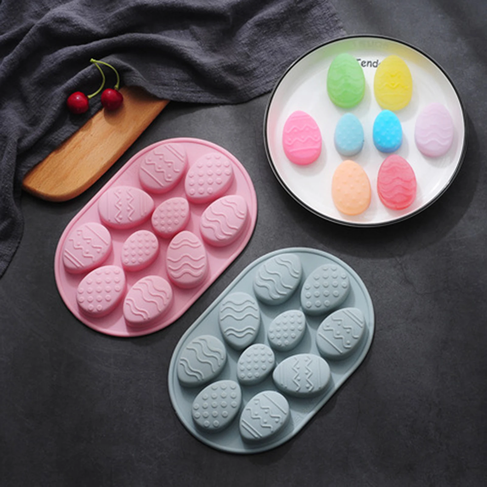 

DIY Handmade Baking Mould Easter Eggs Cake Mold Ball Biscuit Baking Moulds Pudding Jelly Chocolate Fondant Mould