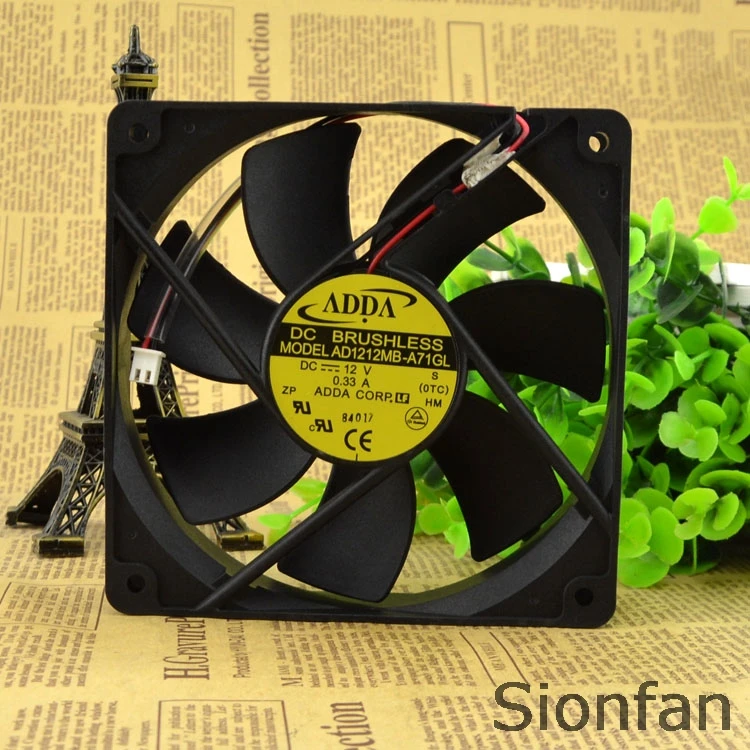 Для Тайваня Xiexi ADDA 1225 12V 0.33A AD1212MB-A71GL вентилятор блока питания шасси работает |