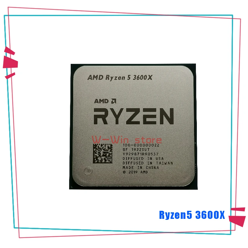 Новый процессор AMD Ryzen 5 3600X R5 3 8 ГГц шестиядерный двенадцатипоточный 7 нм 95 Вт L3 = 32M
