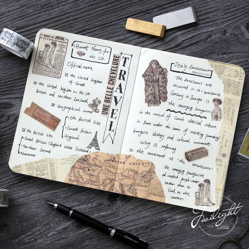 11 видов стилей ретро набор декоративного скотча Васи Винтаж украшения