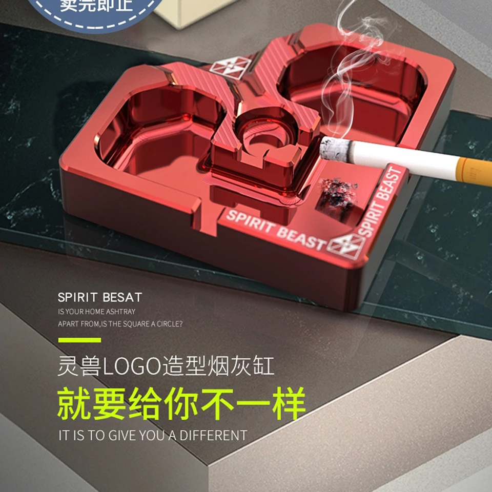 

Spirit Beast Universal Motorcycle Decoration Ashtray Modification Accessories Aluminum Alloy Ashtray