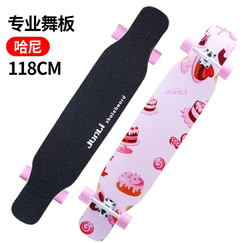 

Professional Street Skateboard Complete Teenagers Longboard Skate Board Off Road Land Surfboard Rullebrett Outdoor Sports BI50SB