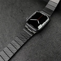 carbon fiber strap for apple watch band 44mm 42mm 40mm 38mm 45mm bracelet for iwatch 7 6 se 5 4 3 2 1series accessories 2021 new