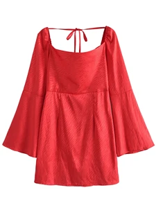 JC·KILIG 2021 New Jacquard Satin Dress 66439B