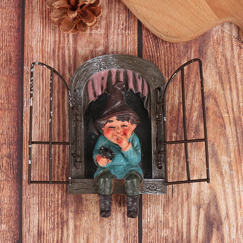 

3D карликовая статуя, садовые Ландшафтные украшения, смола, фотосессия для улицы