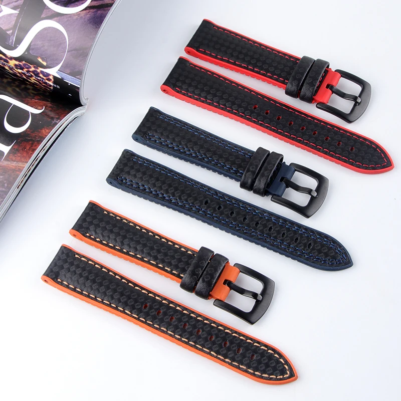 Резиновый ремешок для часов 20 мм 22 браслет Tissot PRC Planet Ocean 600 силиконовый спортивный