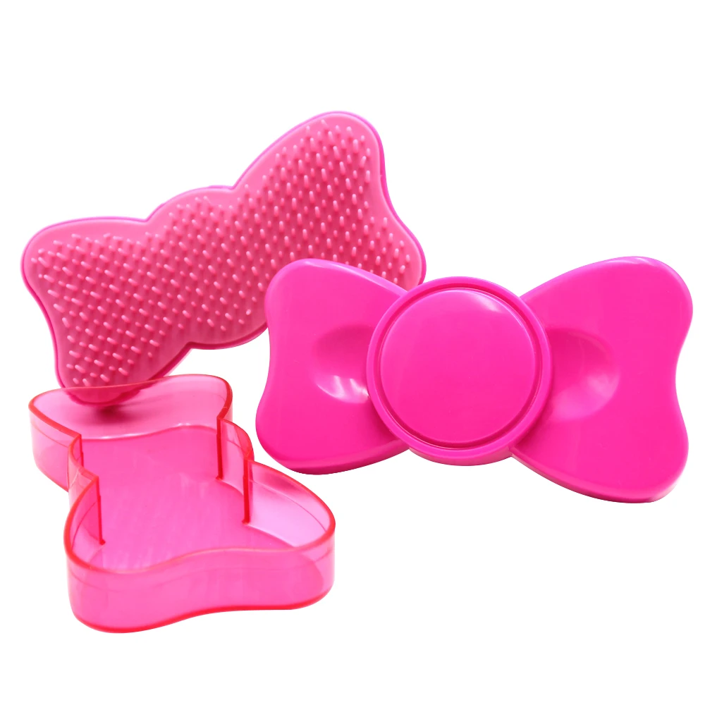 Расческа для волос с мультяшным бантом ухода за волосами Массажная щетка