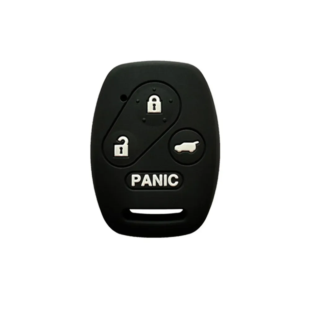 

KEYLESS SILICONE CAR KEY FOB COVER CASE 4 BUTTON FIT FOR HONDA ACCORD CIVIC Car Key Protective Case Shell Auto Accessories