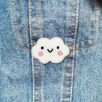 cute cloud pins for women beautiful brooch cartoon acrylic jewelry badges hat clothes accessories jewelry gifts wholesale