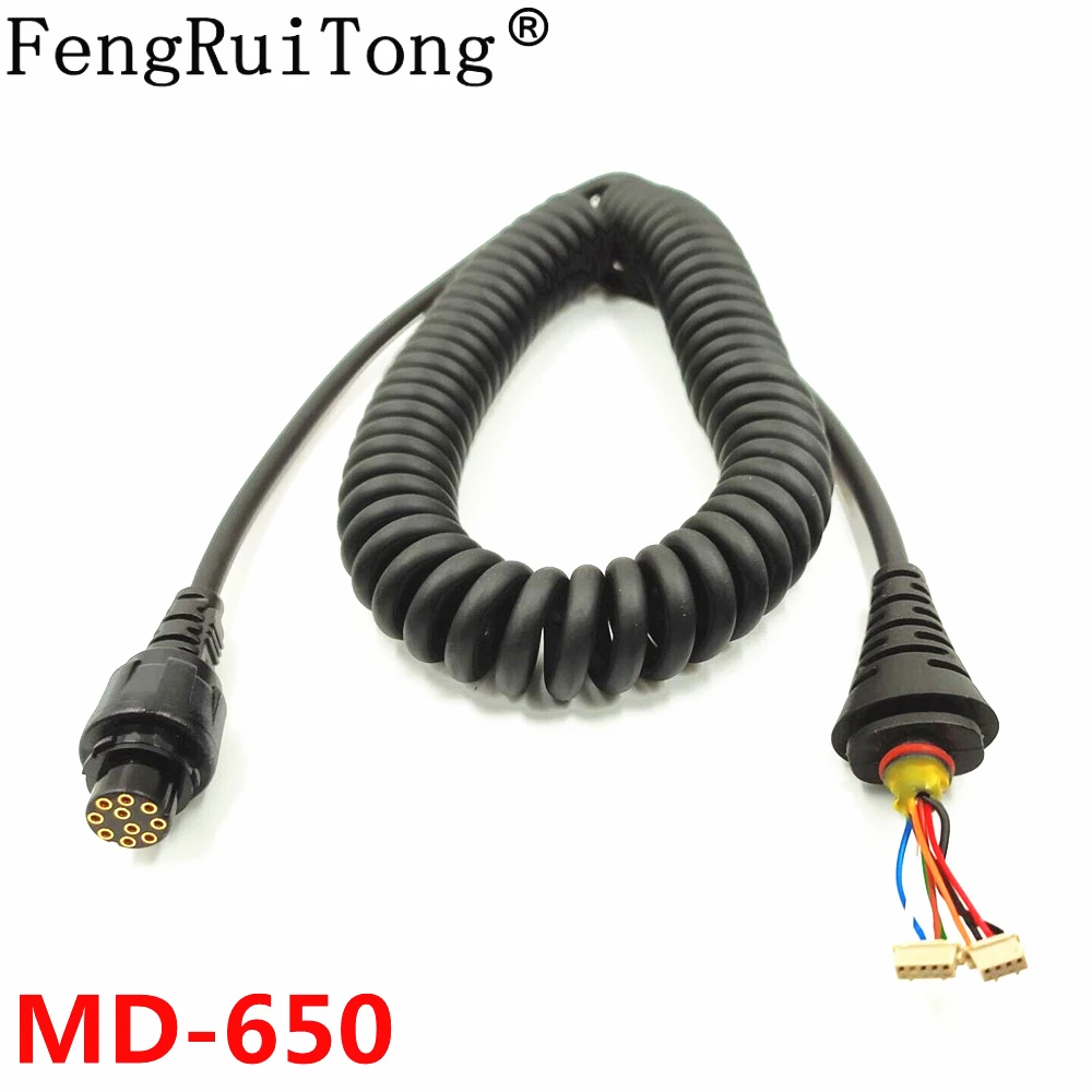 Cable de repuesto de 10 pines, Conector de aviaci&oacute;n para SM25A1, micr&oacute;fono, altavoz, para MD-650, MD650, radio de coche-0