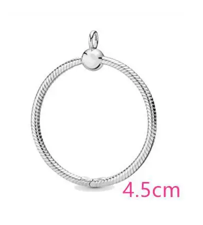 Новинка осени, подвеска с бусинами, 925 пробы, серебро, подходит к оригиналу Pandora, браслет, ожерелье, для женщин, сделай сам, ювелирные изделия, подарки - Цвет: 4.5cm