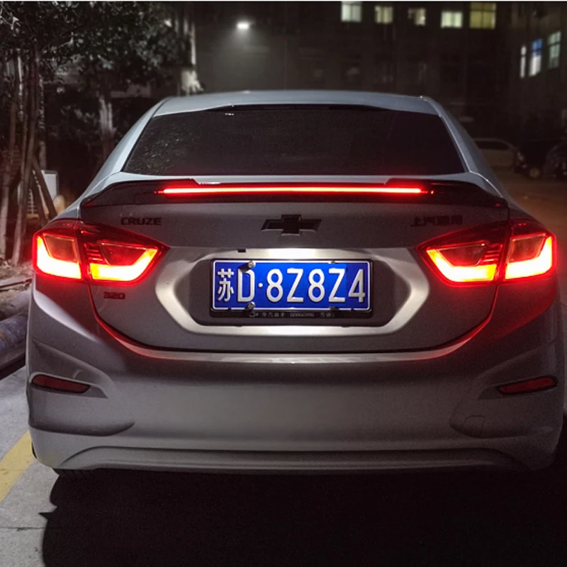 Для 2017 2018 спойлер Cruze ABS материал заднее крыло автомобиля праймер цвет задний для