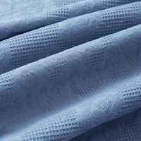 100cm148cm plaid floral jacquard cotton gauze fabric for dress shirt