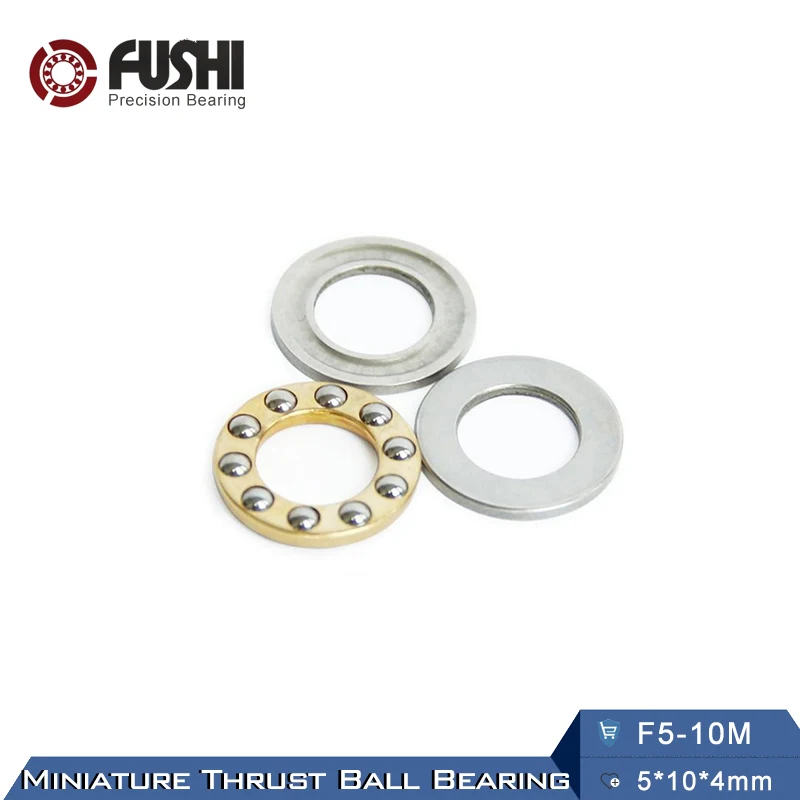F5 10M подшипник 5*10*4 мм (10 шт.) ABEC 1 миниатюрный 10 м осевой шарикоподшипники с