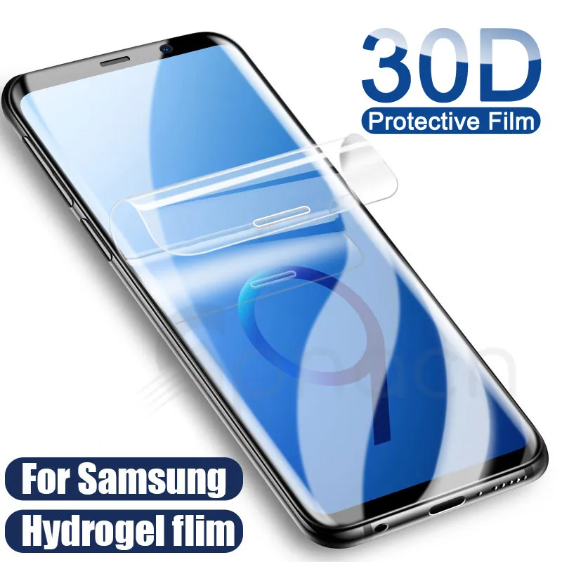30D полная изогнутая Гидрогелевая пленка для samsung Galaxy S10E S9 S8 S10 Plus Защитная пленка для samsung S7 edge A6 A8 пленка не стекло