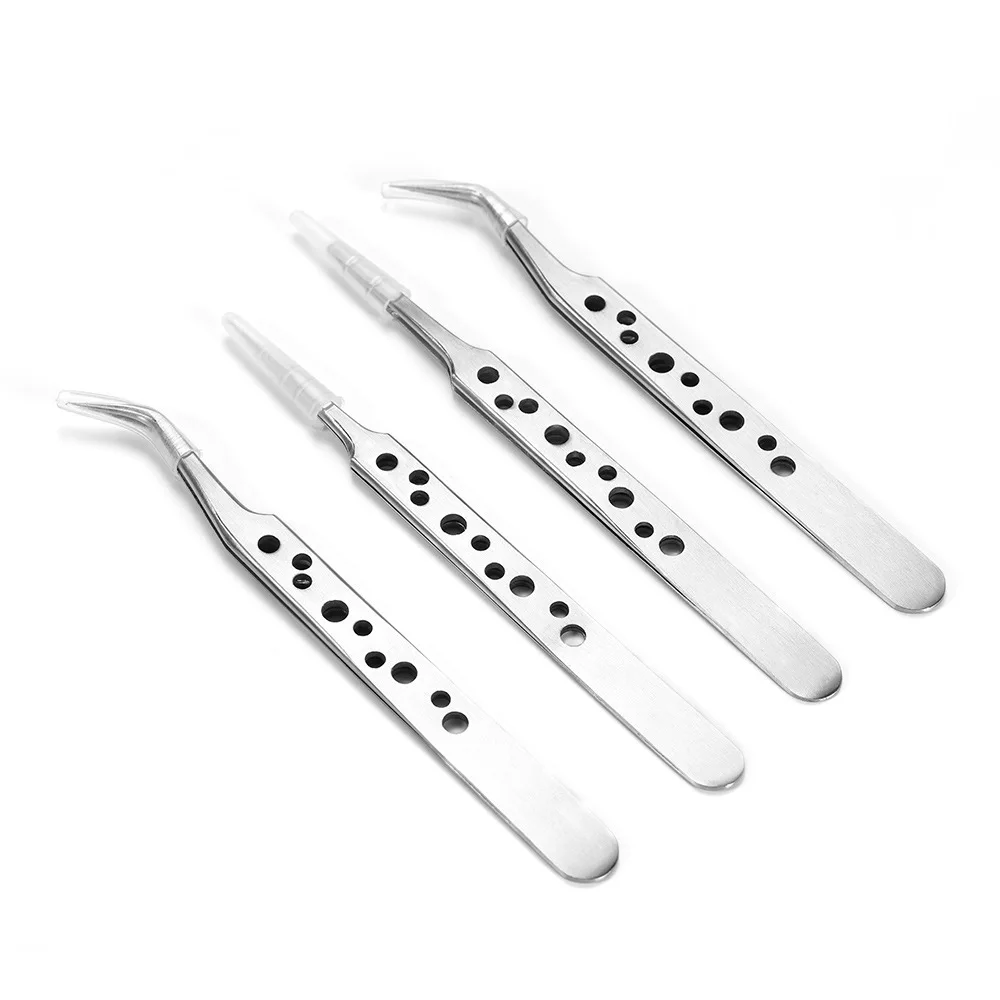 

Pinzas electrónicas industriales antiestáticas, juego de herramientas manuales de reparación para teléfono, rectas y curvadas, p