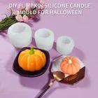 3D Тыква силиконовая форма Хэллоуин DIY шоколадное желе формы для выпечки торта День благодарения тыквы ароматерапия форма для мыла, свечи