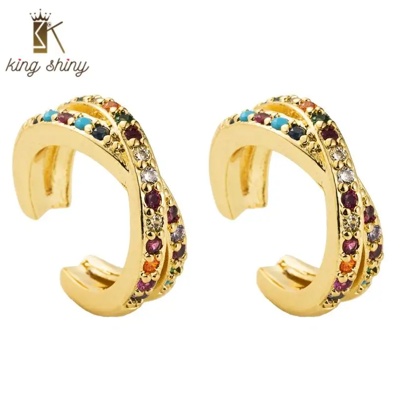 Медные серьги клипсы в Корейском стиле новый дизайн 2020 года высококачественные