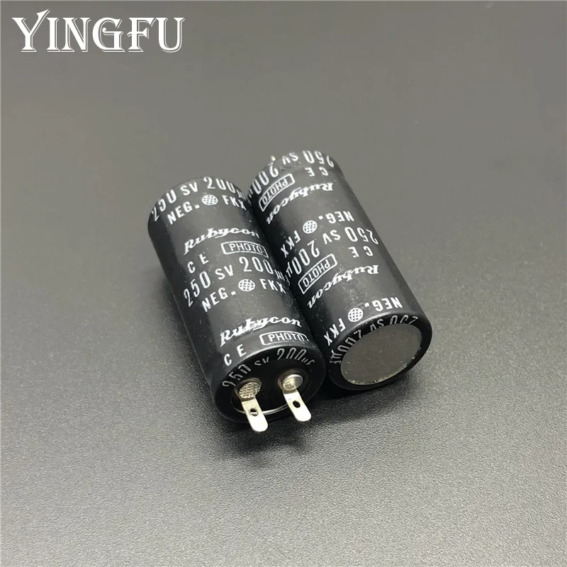 2 шт/10 шт 200 мкФ 250V Rubycon FKX серии 14x32 мм фото флэш-конденсатор 250V200uF PH конденсатор |