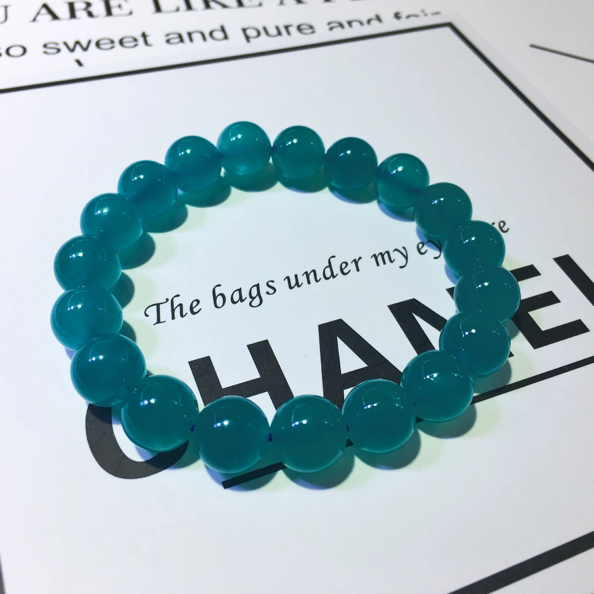 

Fushengyuan Natural Crystal Ice Seed Tianhe Stone Bracelet Single-circle Multi-circle Bracelet Fashion Hailanbao Gift for Men