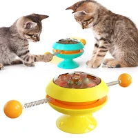 windmill toys for cat puzzle whirling turntable with brush cat play game toys windmill kitten interactive toys pet supplies