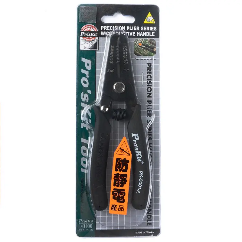 

1PK-3001E Anti-static Electronic Wire Stripper Multifunction Wire Stripper Clamping Pliers