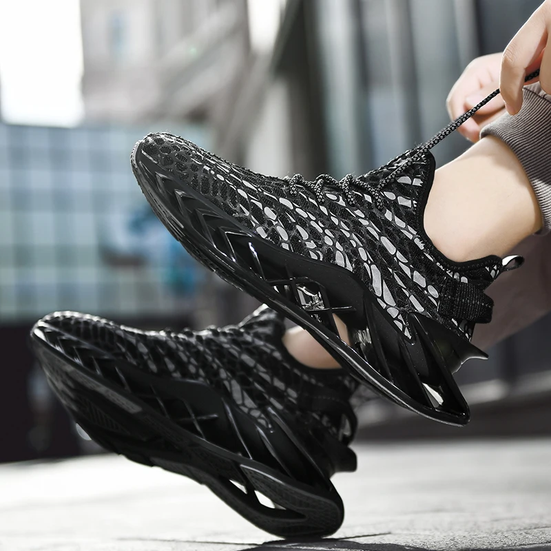 

Мужские Легкие беговые кроссовки, Противоударная дышащая сетчатая спортивная обувь, обувь для увеличения роста ходьбы и фитнеса, Новинка