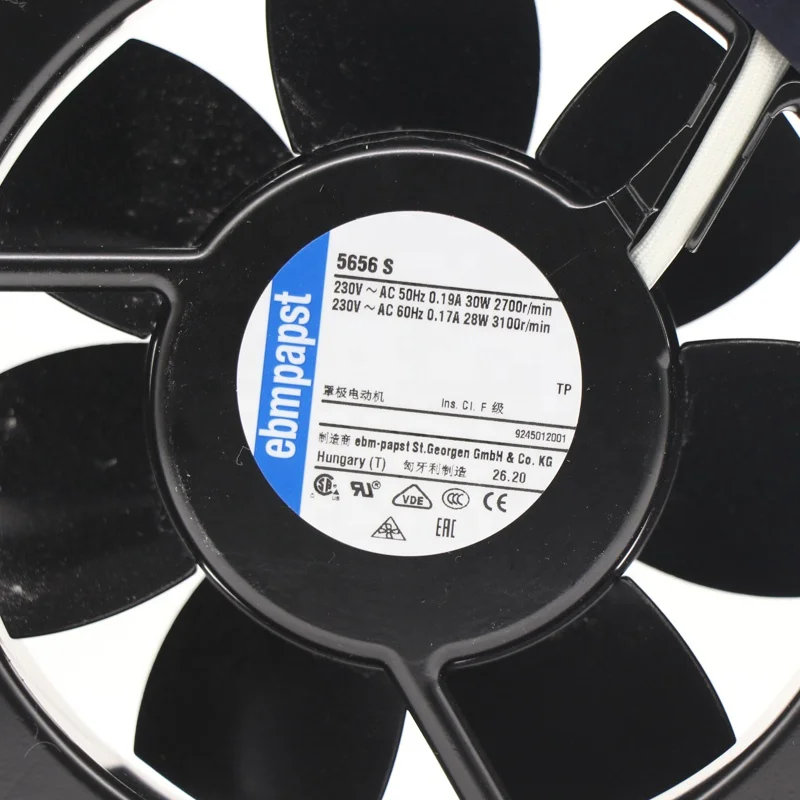 

5656S Ebm-papst Axial Flow 135*135*38MM 220V 230V Full Metal mini High Temperature Cabinet Cooling Fans